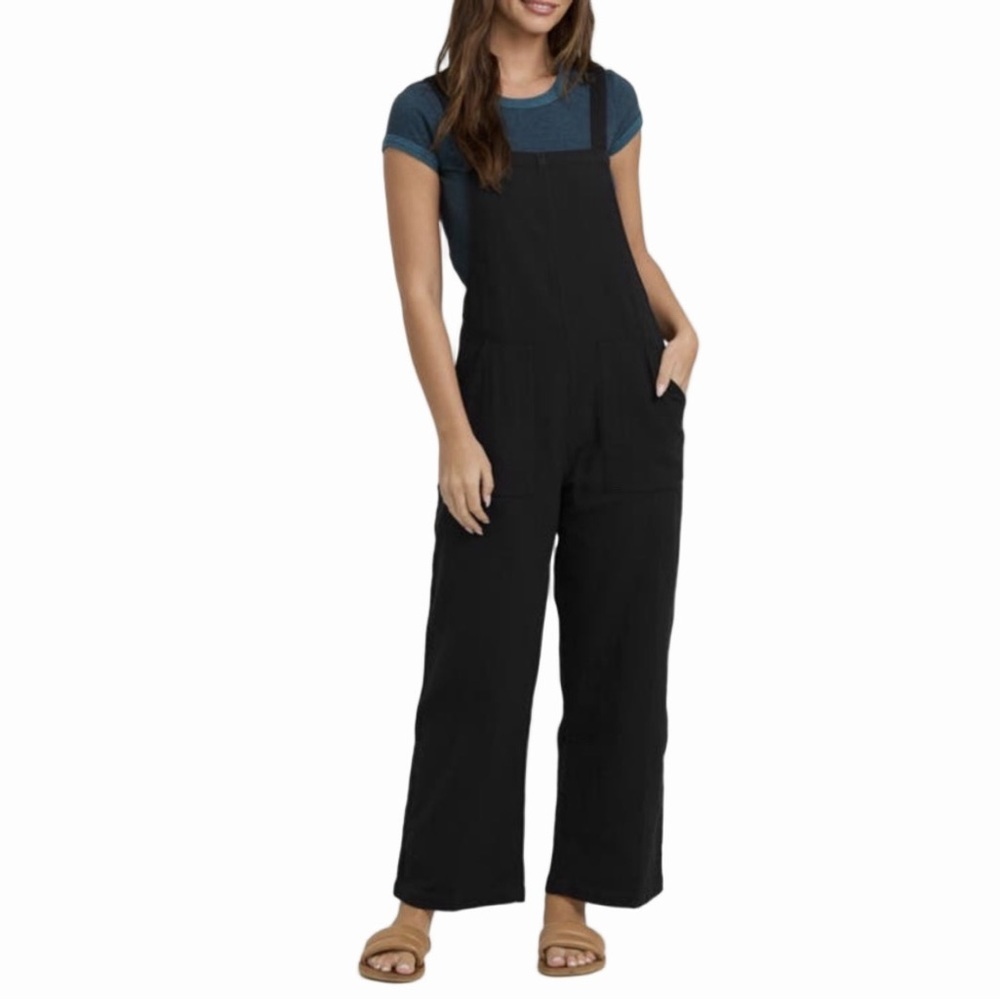 BDG Urban Outfitters Jumpsuit Overalls Womens Black Linen Blend Medium